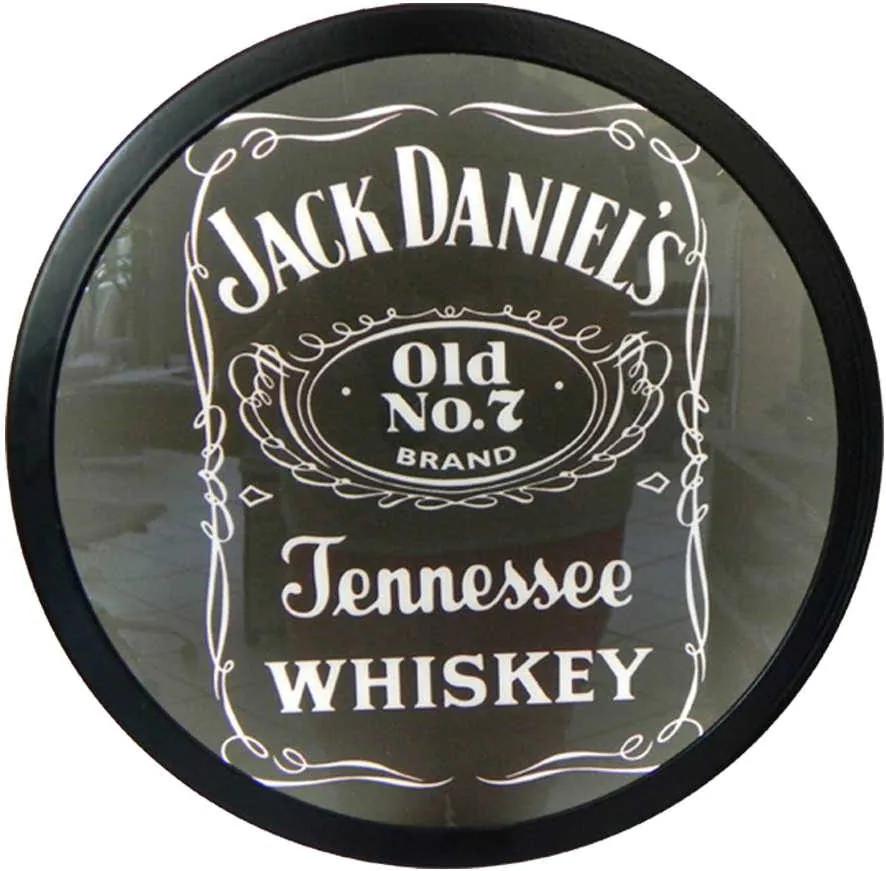 Luminoso Jack Daniels Preto - Bivolt - em Alumínio com LED - 30x4 cm