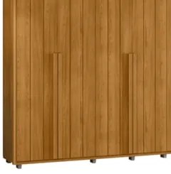 Guarda Roupa Casal 278cm Com 6 Portas Zac Cinamomo Z10      - Mpozenat