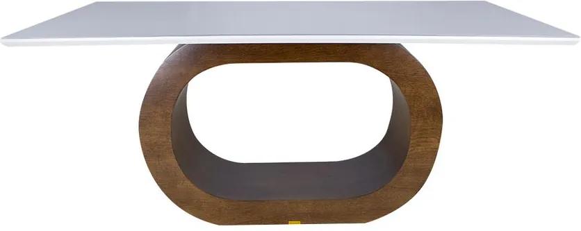 Mesa De Jantar Barollo 180x100 cm Capuccino e Fendi - Wood Prime 38096
