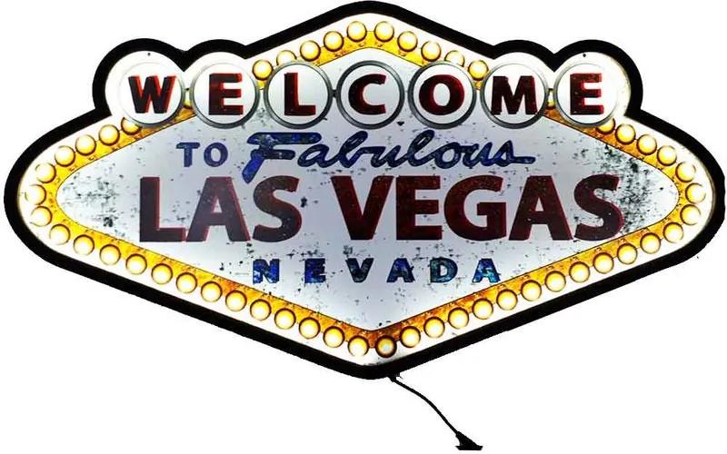 Placa Decorativa Mdf Com Led Las Vegas