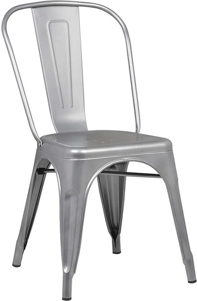 Cadeira Iron Sem Braços Cinza Rivatti Móveis