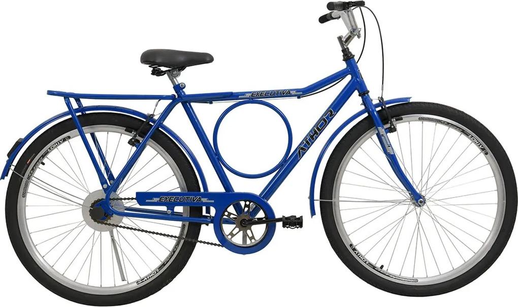 Bicicleta Aro 26 V-Brake Executiva Azul Athor Bikes