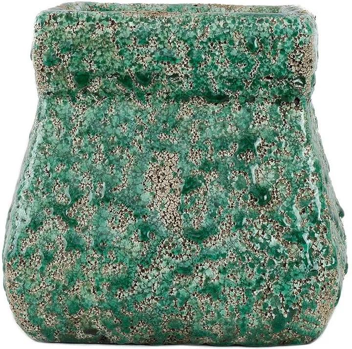 Cachepot Ceramica Rustica Verde G