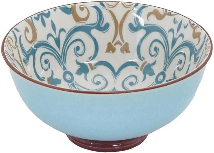 Bowl em Porcelana 280ml - Azul Ladrilhos - Full Fit