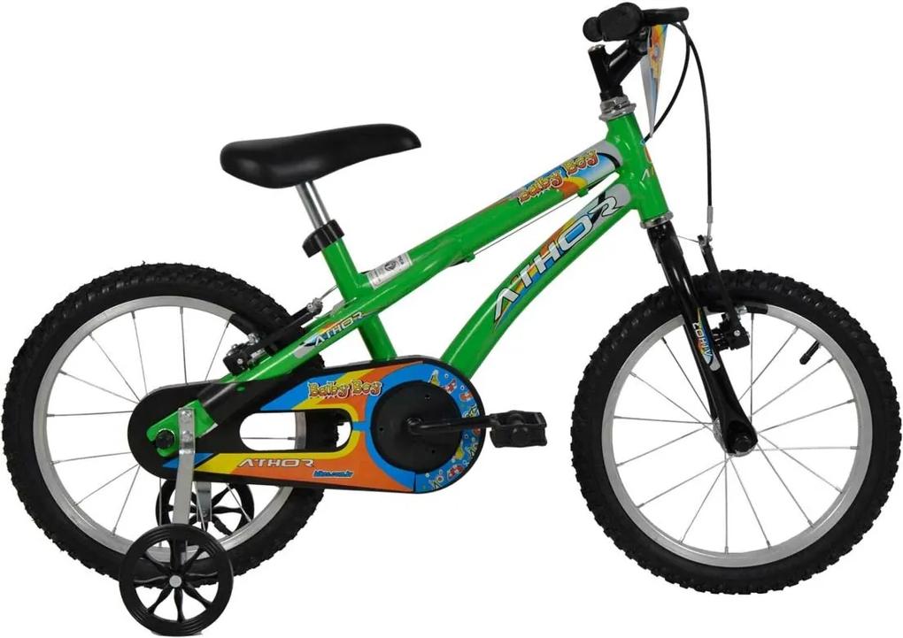 Bicicleta infantil Aro 16 Baby Boy Verde Athor Bikes