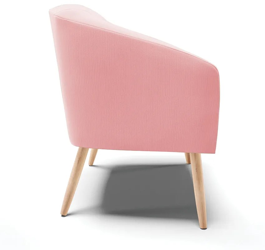 POLTRONA STELLA SUEDE ROSA BEBE PES PALI