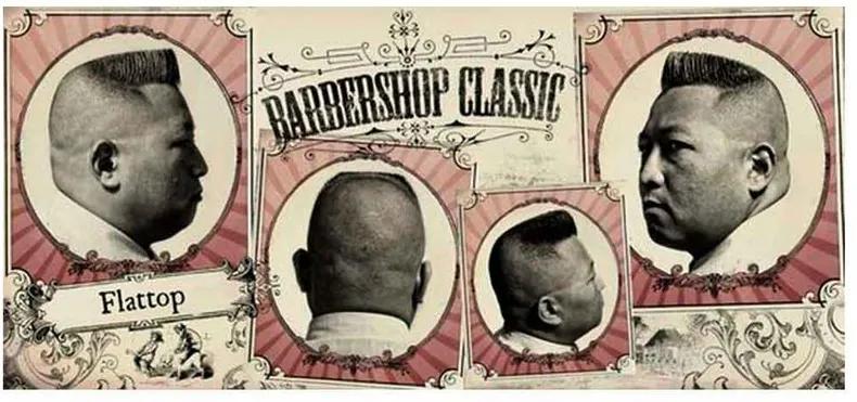 Placa Decorativa Para Barbearias Hair Style Signature Haircuts: Flattop