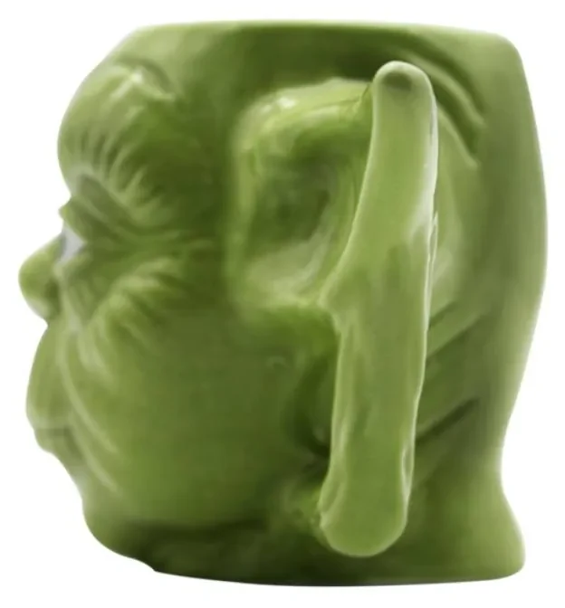 Caneca 3D Yoda Mestre Jedi Star Wars Guerra nas Estrelas