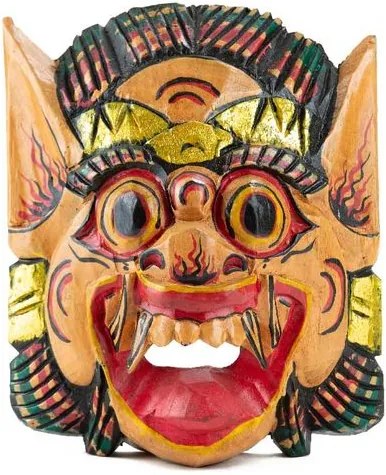 Máscara p/ Parede Barong Bali 33cm