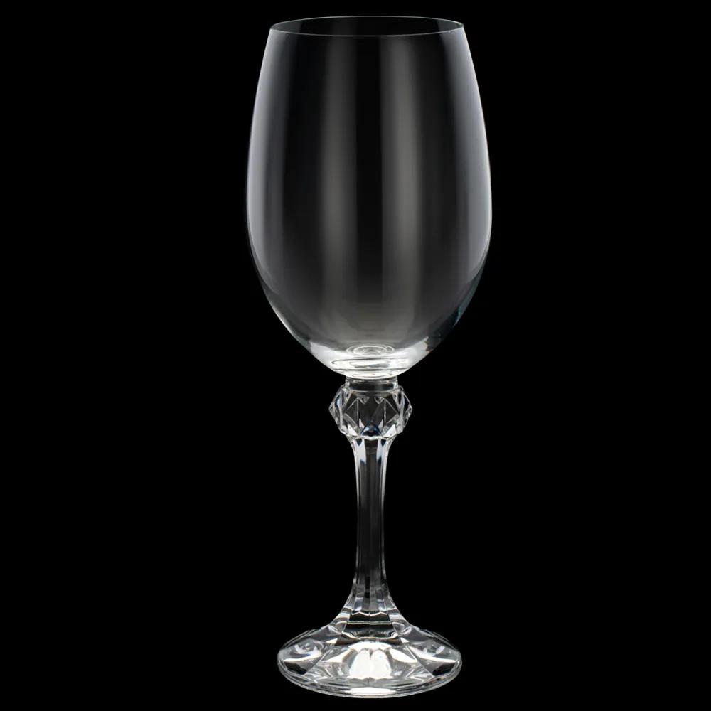 Conjunto 6 Taças de Cristal Ecológico Para Vinho Tinto – Linha Elisa 350ml