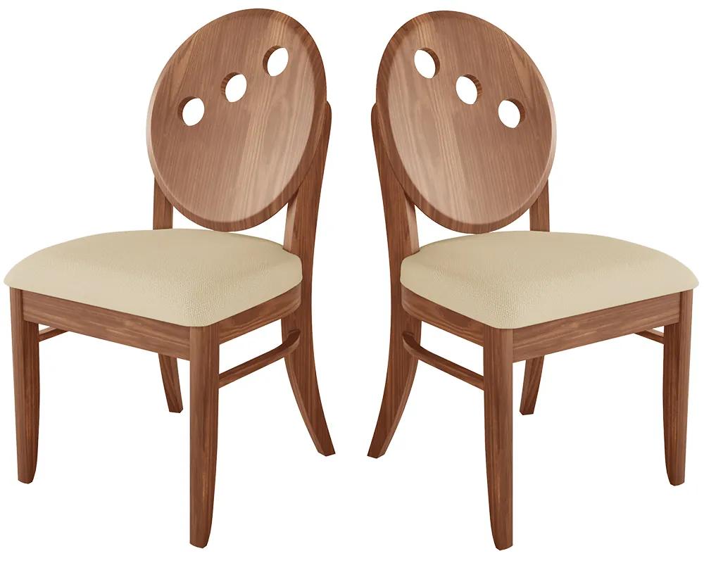 Cadeira Florence Madeira Maciça (2 Unidades) Miller Interiores -