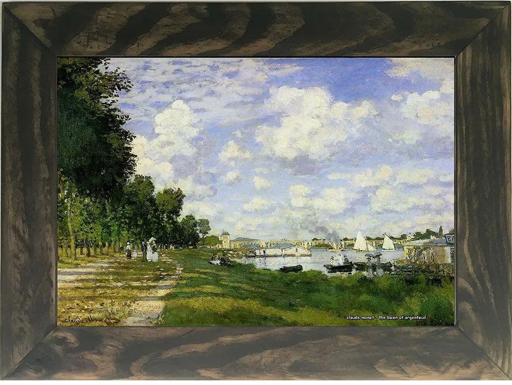 Quadro Decorativo A4 The Basin at Argenteuil - Claude Monet Cosi Dimora
