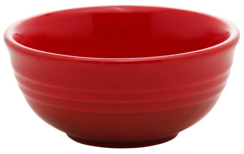 Jogo 2 Bowls De Cerâmica Retrô Vermelho 10x4,5cm 28879 Wolff