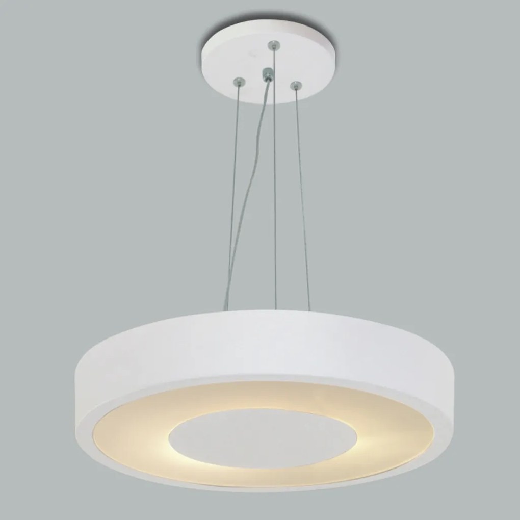 Pendente Donna Ø42X11Cm 4Xe27 / Metal E Acrilico | Usina 4091/42 (ESC-V - Escovado)