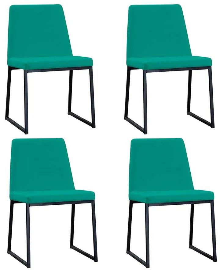 Conjunto 4 Cadeiras Estofadas Escópia - WF 56161