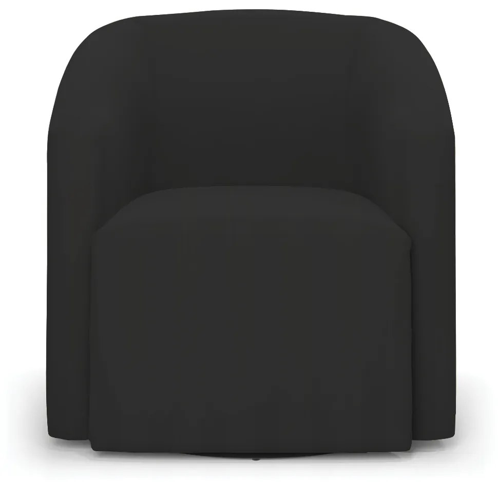 Poltrona Decorativa Base Giratória Kit 2 Stella Max Veludo Preto D03 - D'Rossi