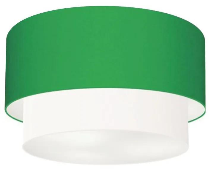 Plafon Para Varanda Gourmet Cilíndrico SV-3045 Cúpula Cor Verde Folha Branco