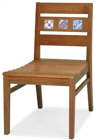 Cadeira Novaes Assento Laminado Freijo Natural com Pes Madeira - 48263 Sun House