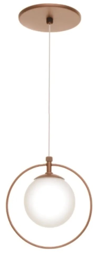 Pendente Ring Esfera Ø16X10Cm Globo Ø10Cm 01Xg9 - Old Artisan Pd-5599 (CAFÉ, CLEAR (Transparente))