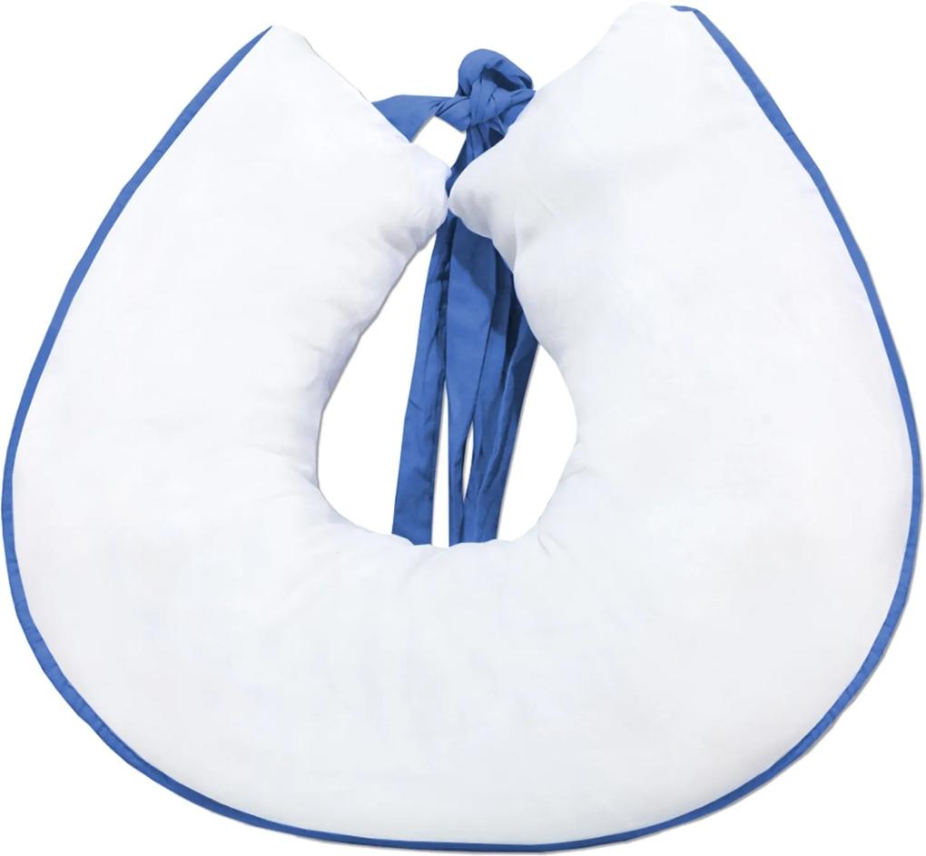 Almofada Amamentação Padroeira Baby Tratorista Branco com Azul