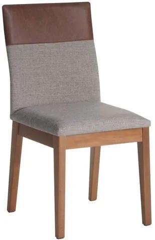 Cadeira de Jantar Pacey Linho Marrom  - Wood Prime PV 32705