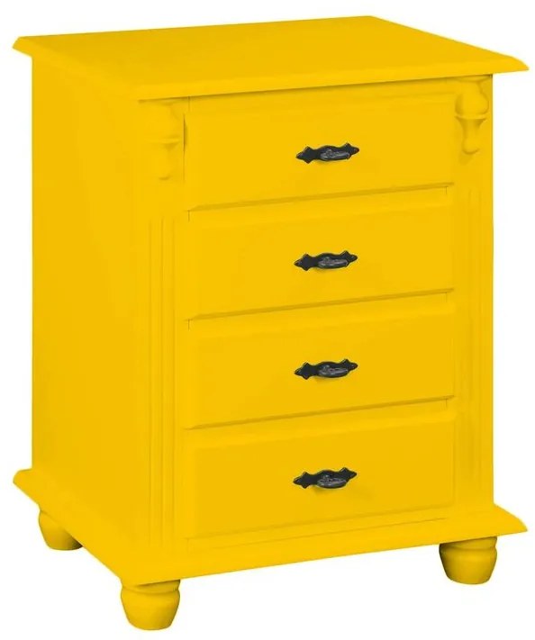 Mesa de Cabeceira 4 Gavetas - Wood Prime MY 25939
