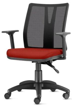 Cadeira Addit Assento Crepe Vermelho Bordo com Base Arcada em Nylon (Site) - 54182 Sun House
