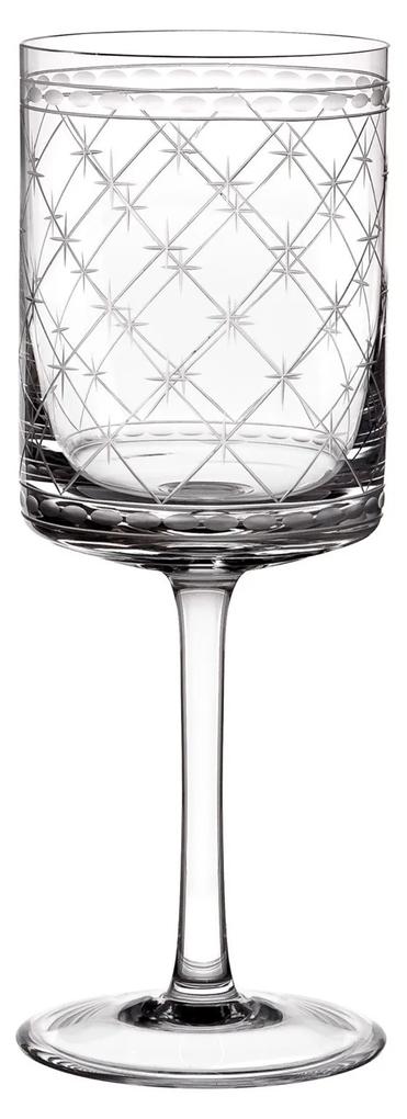 Taça de Cristal Lapidado Artesanal p/ Água - Transparente - 13  Incolor - 13