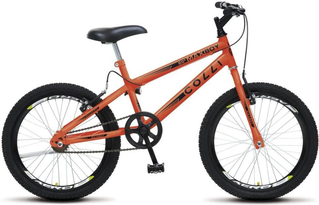Bicicleta Colli Bikes Infantil Aro 20 Max Boy Laranja Neon