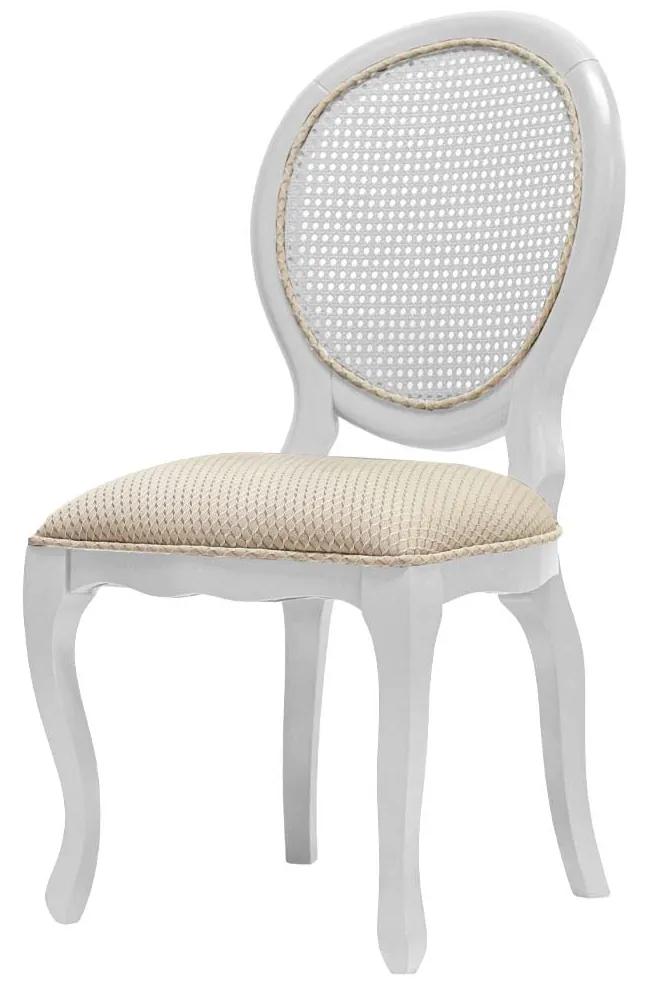 Cadeira Paille s/ braço - Palha - Branco Provençal Kleiner Schein