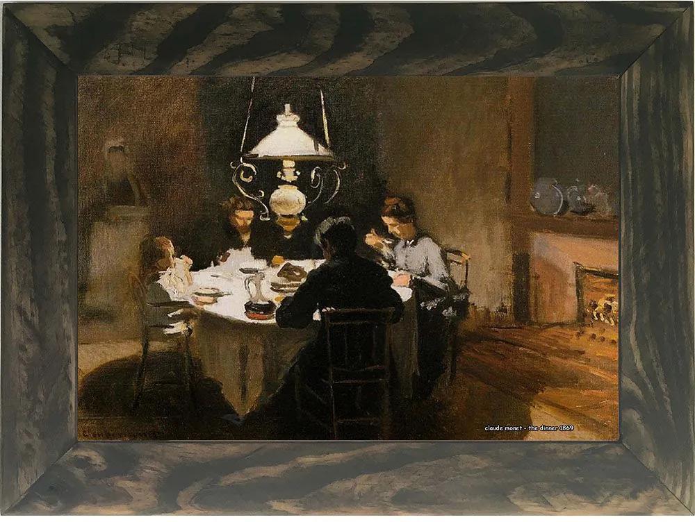 Quadro Decorativo A4 The Dinner 1869 1 - Claude Monet Cosi Dimora