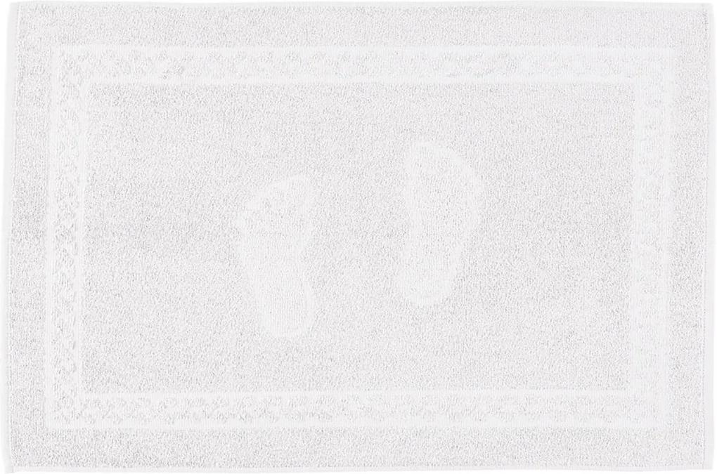 Toalha de Piso Antiderrapante Branco ( 46x70cm ) - ColeçÁo Pezinho-Teka