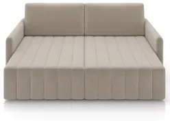 Sofá Cama Casal Retrátil 2 Lugares 192cm Atlas M22 Suede Bege - Mpozen