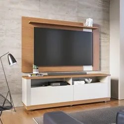 Rack para Sala Memory com Painel para TV 70 Pol. Amélie C05 Mix Freijó