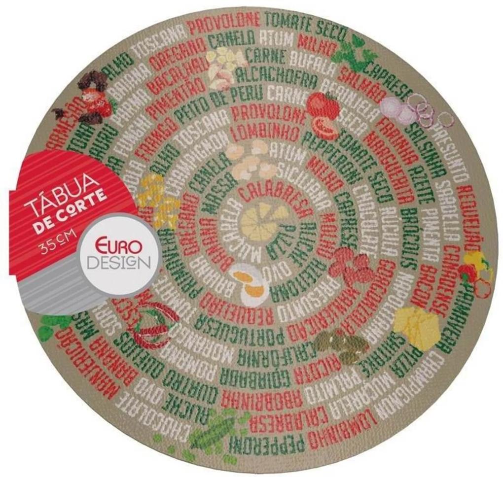 Tábua de Vidro Euro Home para Pizza 13014 35cm