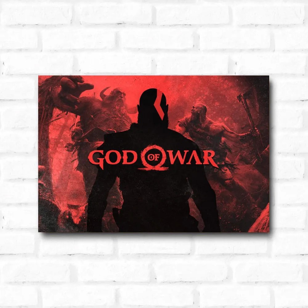 Placa Decorativa God of War Kratos
