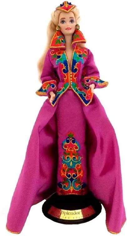 Barbie De Porcelana Royal Splendor Com Swarovski 1993