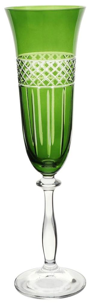 Taça de Cristal Ecológico P/ Champagne Angela - Verde