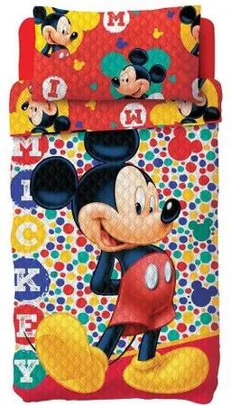 Colcha Infantil Kit Lepper -Bouti Dupla Face Mickey