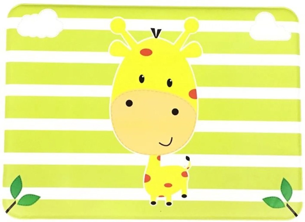 Jogo Americano Infantil Impermeável  Amarelo - Girafa- Unik Toys