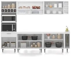 Armário de Cozinha CP07 Para Pia 100cm Pérola Z34 Branco    - Mpozenat