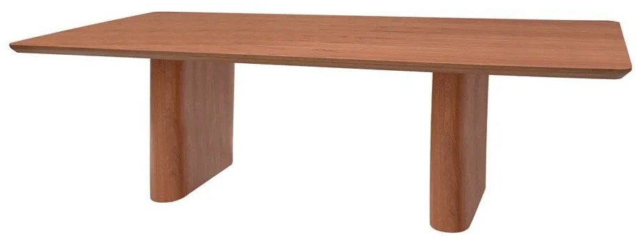 Mesa de Jantar Evaris Retangular Tampo Laminado Base Madeira