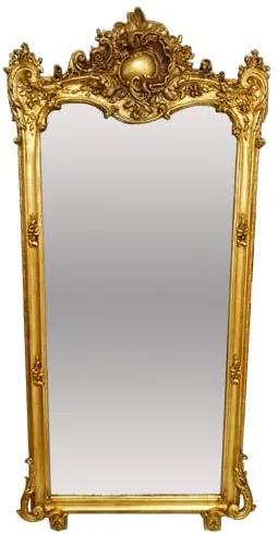 Espelho Clássico Folheado a Ouro de Chão - 174x76cm