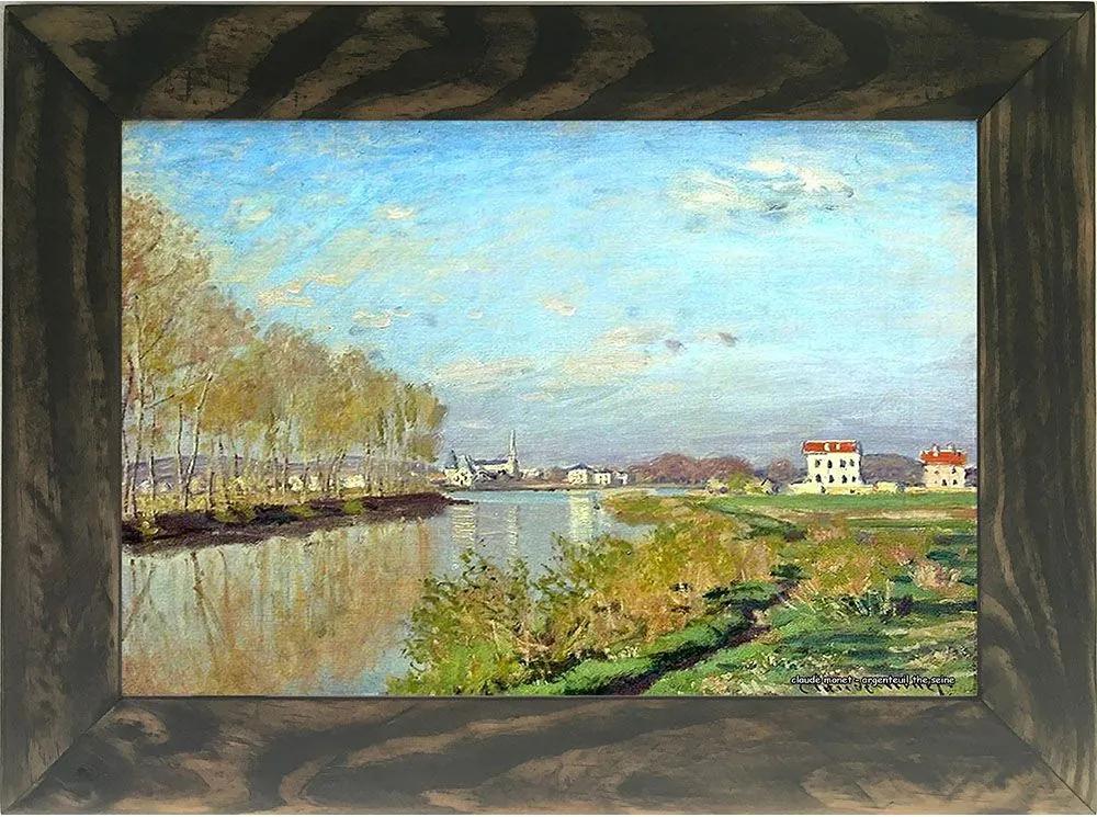 Quadro Decorativo A4 Argenteuil the Seine - Claude Monet Cosi Dimora