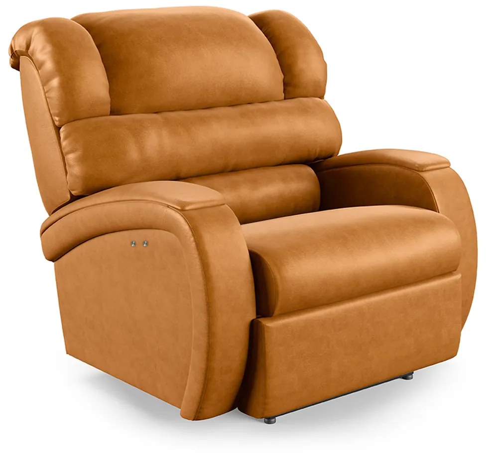 Poltrona do Papai Reclinável Napoli Power Touch Massagem PU FH1 - D'Rossi - Whisky