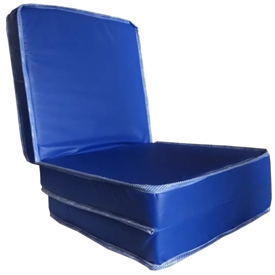 Puff Multifuncional Banco Colch�O E Poltrona Courvin (Azul)