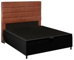 Cabeceira com Base Cama Box Baú Casal 138x188cm Hit ID5 Couríssimo Cam