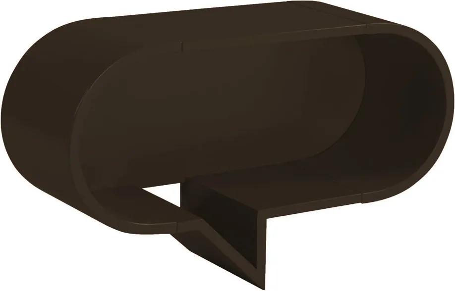 Prateleira Decorativa Oval Cartoon 823 Marrom Escuro - Maxima