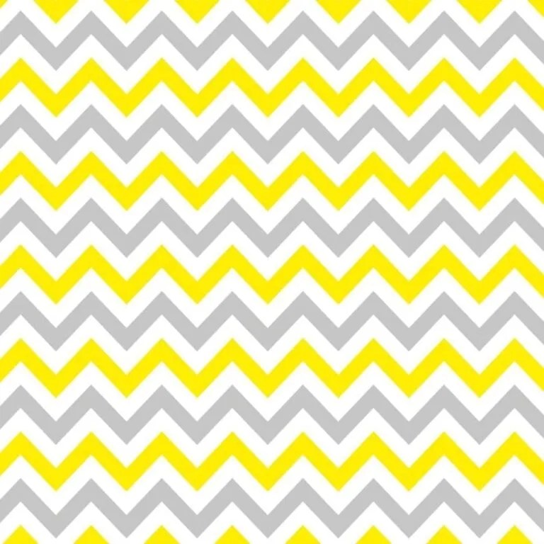 Papel de parede adesivo Chevron amarelo cinza e branco