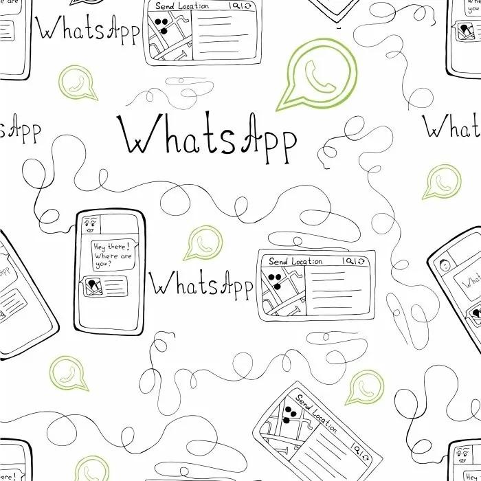 Papel De Parede Adesivo Whatsapp (0,58m x 2,50m)